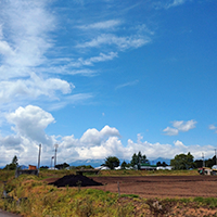 青空と奥州市のイメージ