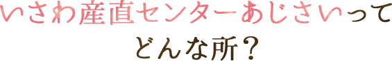 いさわ産直センターあじさいってどんな所？